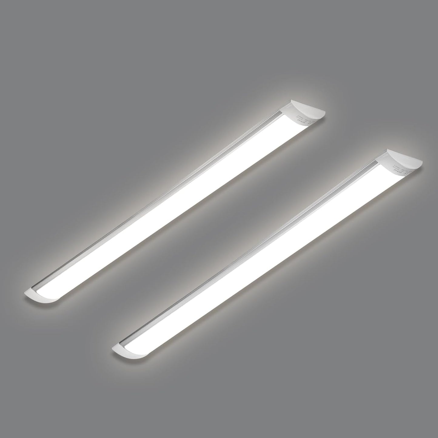 HUMIGA 4FT LED Batten Light 40W Neutral White 4000K Slim Fitting, 2 Pack