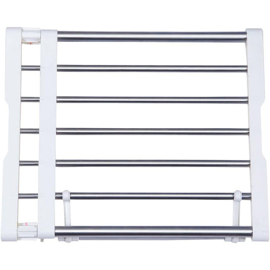 BAOYOUNI Extendable Closet Shelf Rod Organizer, Heavy-duty Metal Divider 40-60cm