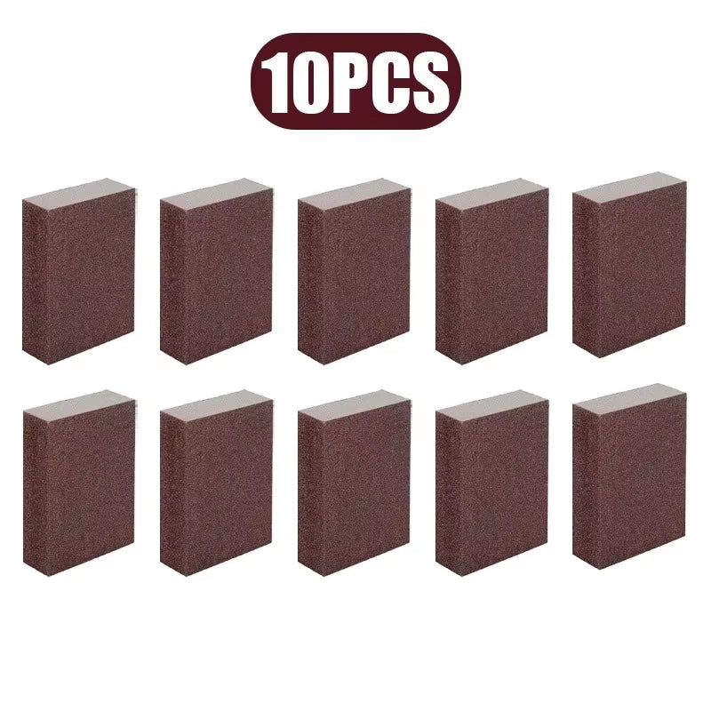 10Pcs Nano Sponge Magic Erasers Carborundum Removing Rust Cleaning Sponge Brush Kitchen Pot Dish Rust Removal Emery Clean Rub