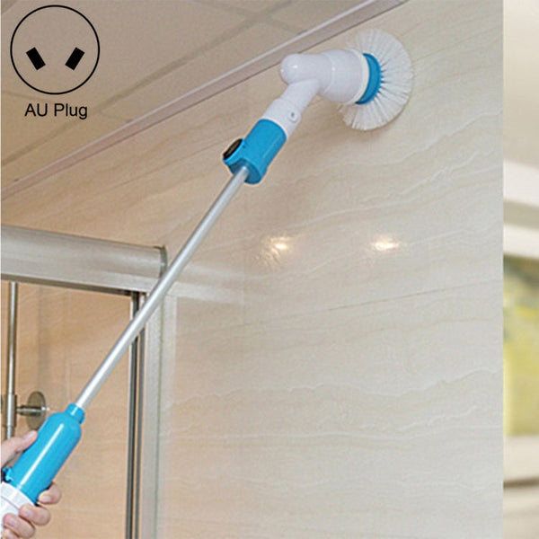 Multi-function Tub and Tile Scrubber Cordless Power Spin Scrubber Power Cleaning Brush Set for Bathroom Floor Wall, AU Plug, AU Plug