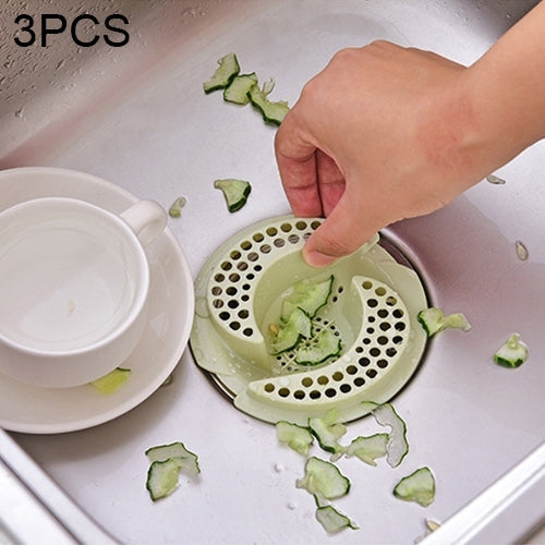 3 piece Anti Clogging Kitchen Sink Strainer Stopper Filter Drainers Drain Cover Floor Waste Stopper Drain, Size: 11 x 3.9cm, Random Color Delivery, Waste Stopper Drain