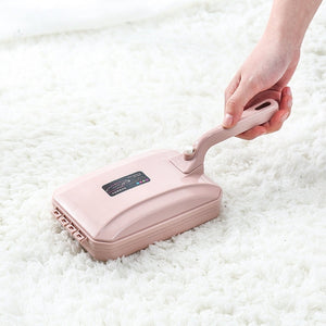 Two-row Brush Handheld Carpet Sweeper Brush Sofa Bed Pet Hair Debris Crumb Dirt Fur Cleaner Roller Cleaning Tools, Random Color Delivery