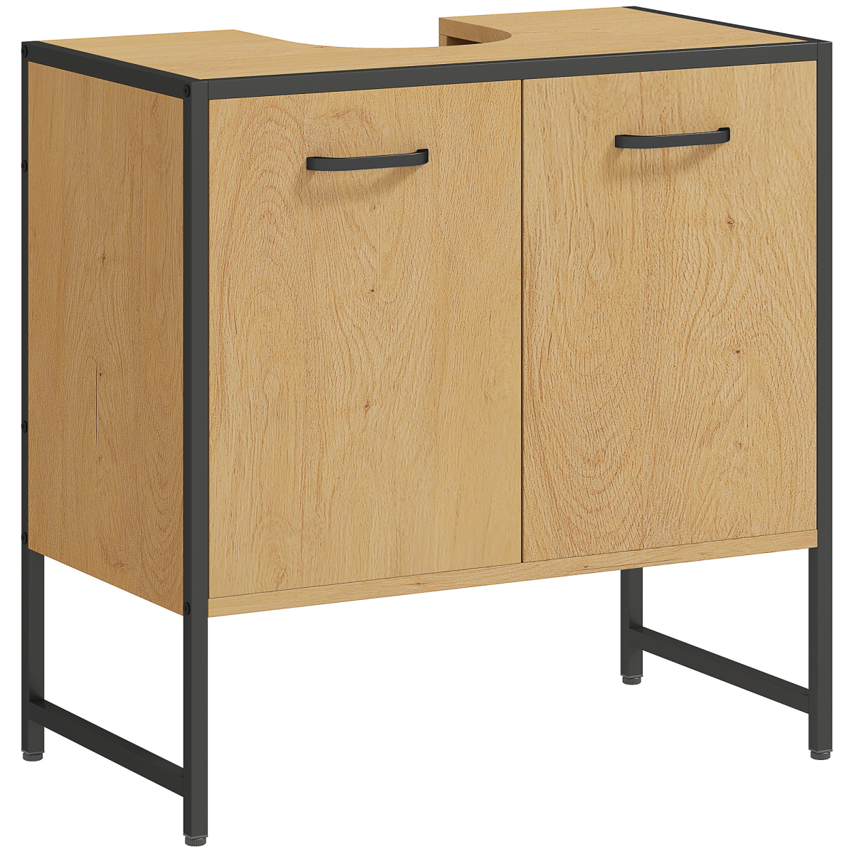 HOMCOM Bathroom Under Sink Cabinet for Basin Without or with Pedestal