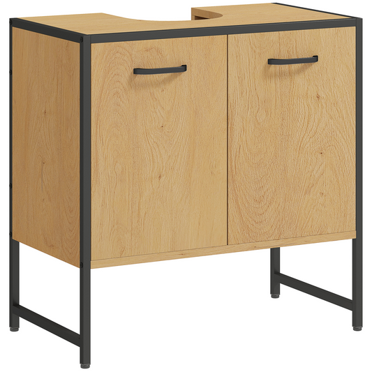 HOMCOM Bathroom Under Sink Cabinet for Basin Without or with Pedestal