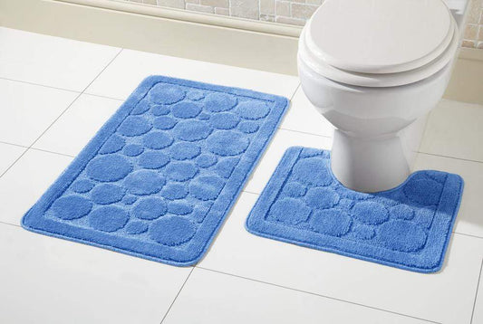 Cali Bath Mat Set Luxury Super Soft Non-slip Ultra Absorbent Bathroom Mats in Multiple Colours and Sizes for Comfort and Safety by OLIVIA ROCCO