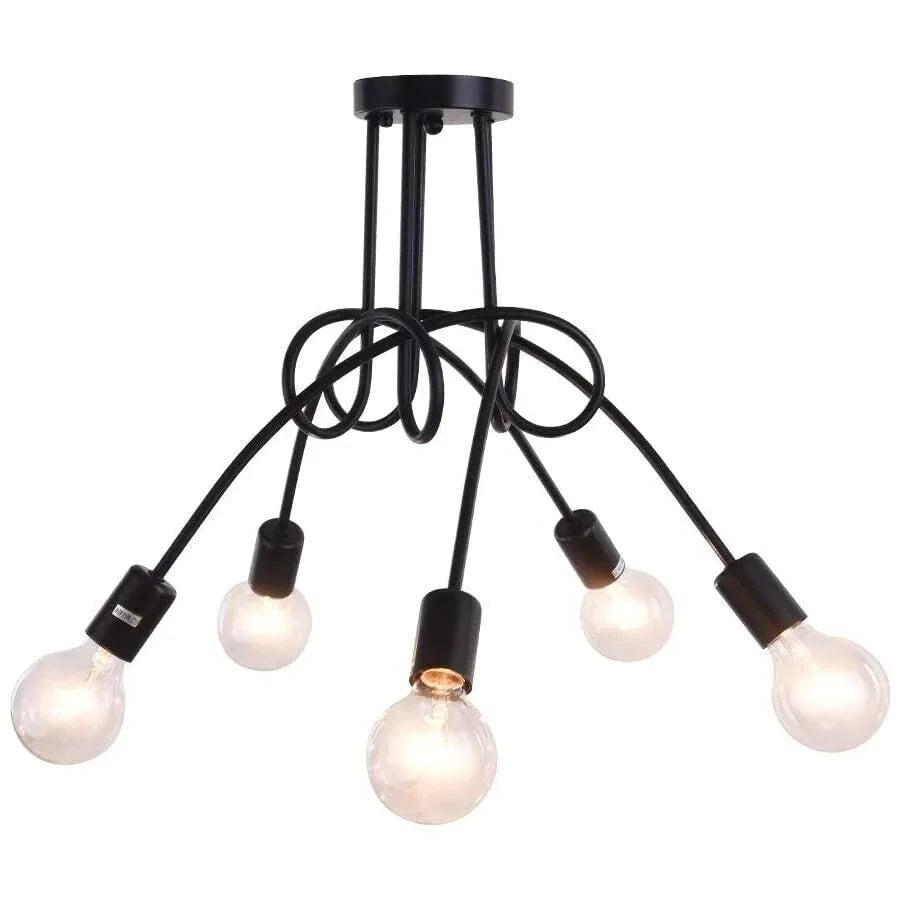 Ceiling Light Fixture Mount Lamp 5-lights 20.47inch 52cm Vintage Retro