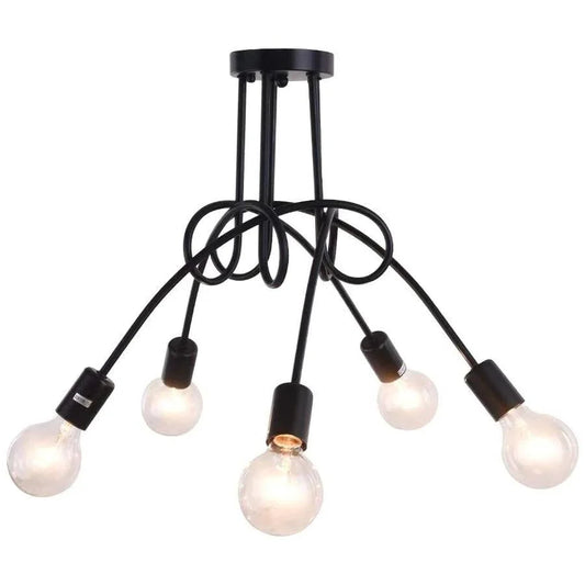 Ceiling Light Fixture Mount Lamp 5-lights 20.47inch 52cm Vintage Retro