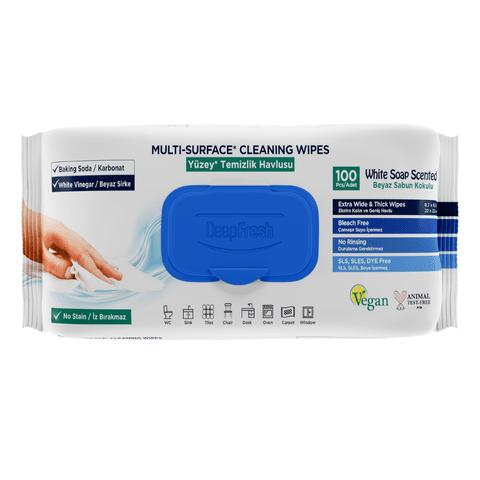 12 Packs X 100 Piece Deep Fresh Multi Surface Cleaning Wet Wipes