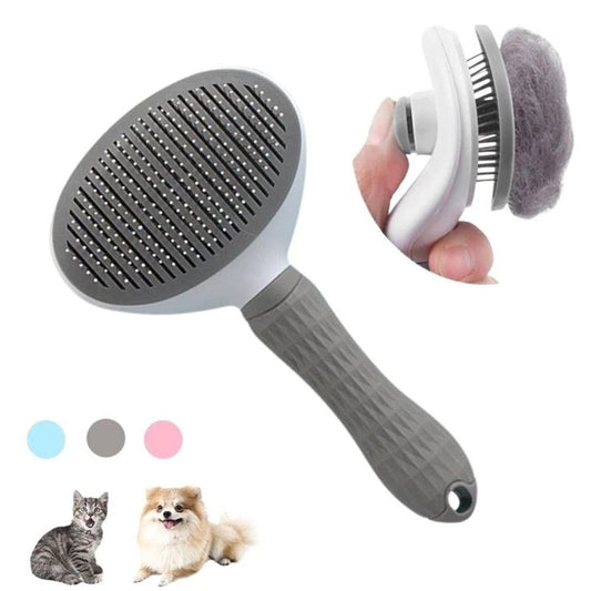 Auto Self-Cleaning Pet Hair Brush for Dogs & Cats Easy Grooming