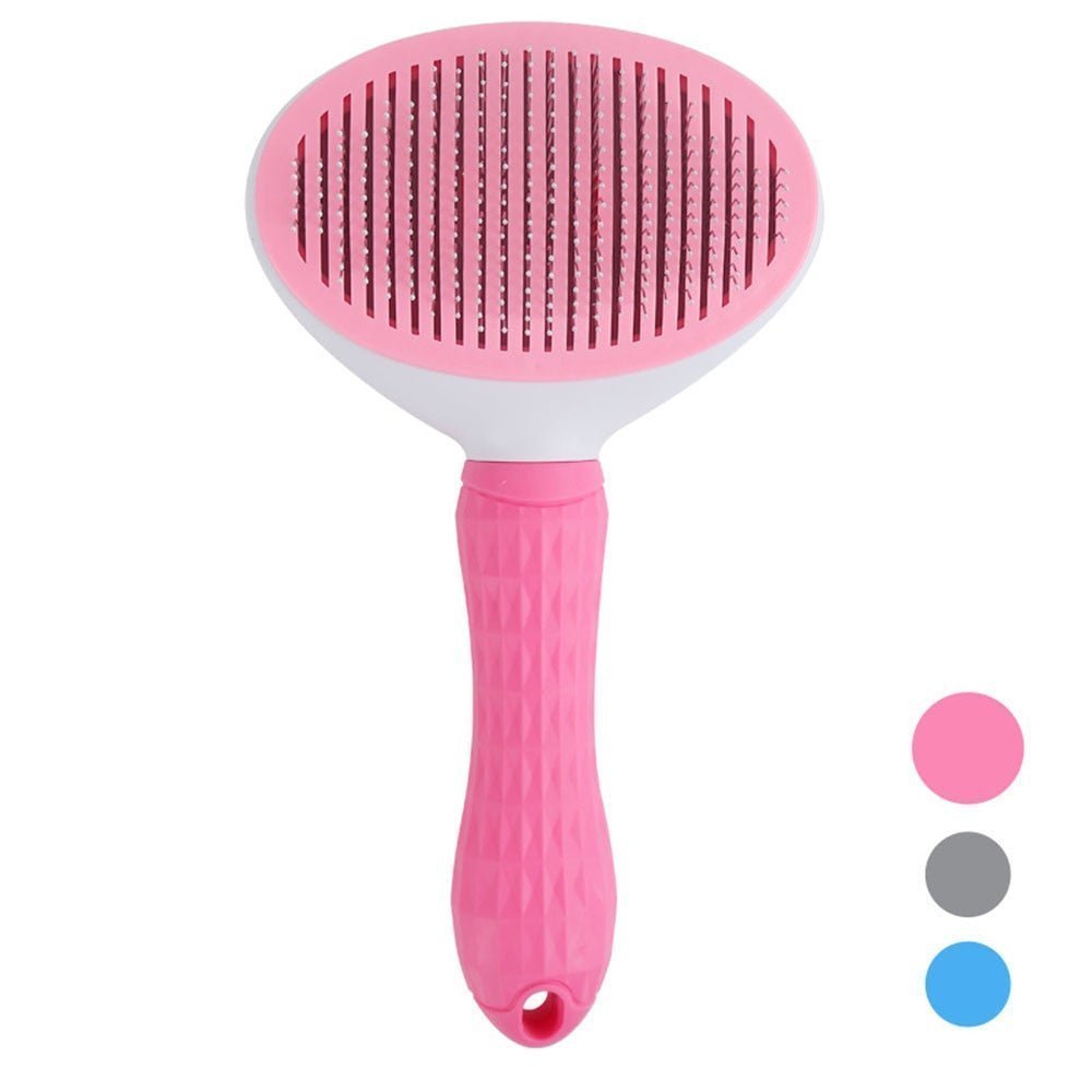 Auto Self-Cleaning Pet Hair Brush for Dogs & Cats Easy Grooming