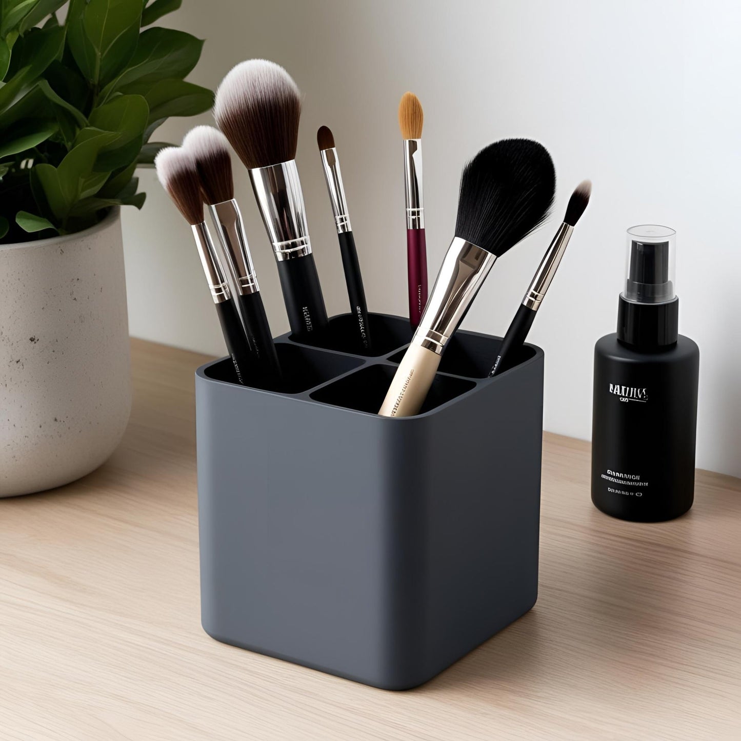 Modern 4-compartment Organiser - Makeup Brushes, Pens and Office Supplies