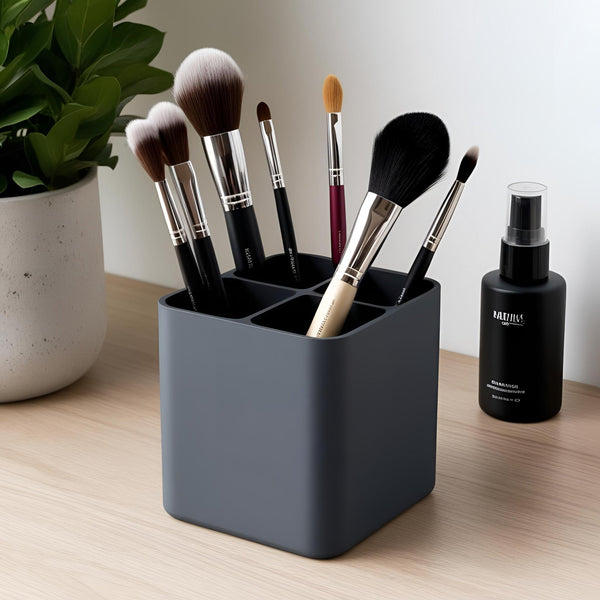 Modern 4-compartment Organiser - Makeup Brushes, Pens and Office Supplies