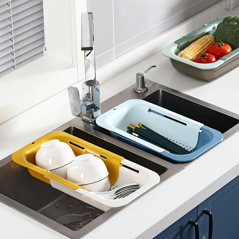 Retractable Kitchen Sink Strainer Multifunctional Drainer Basket